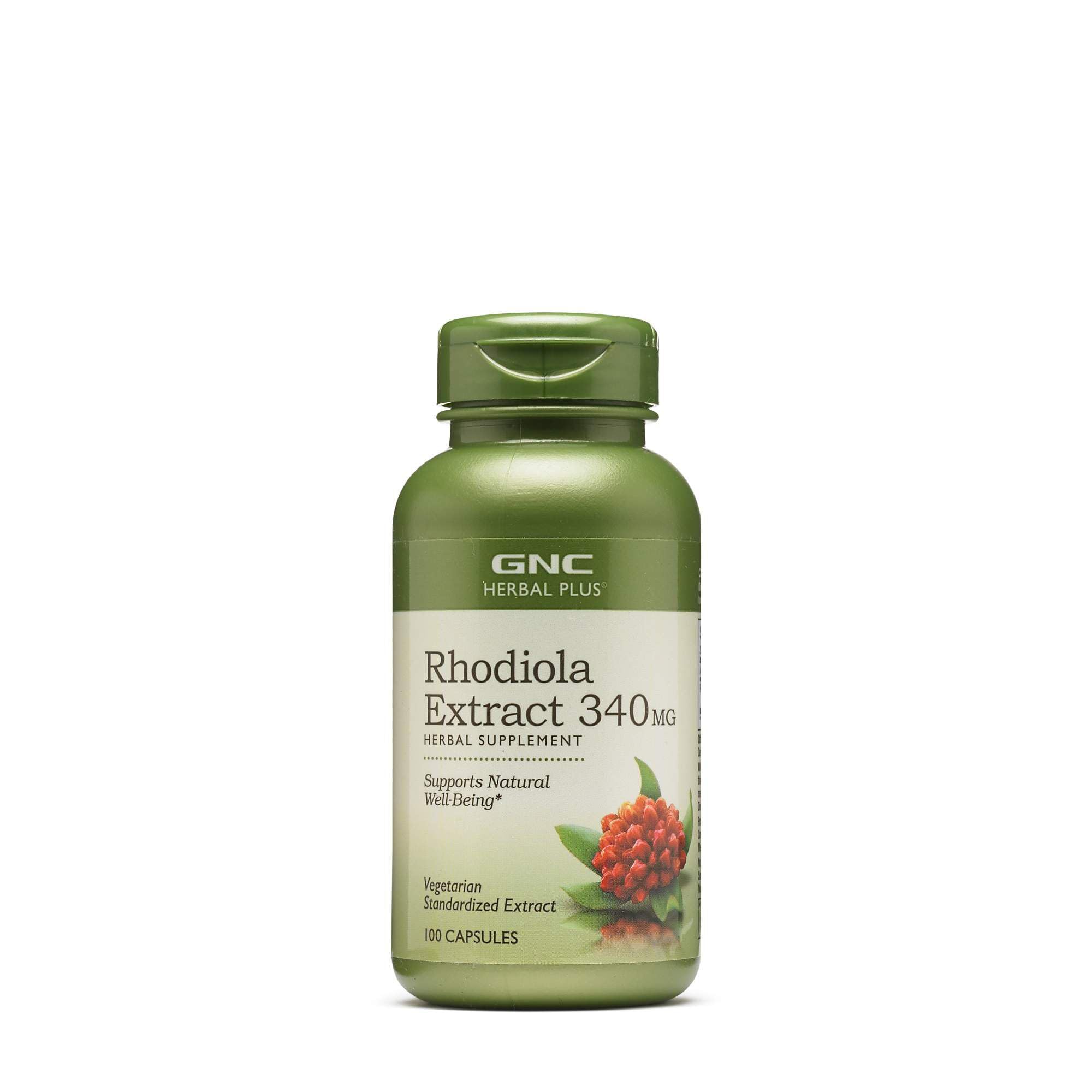 GNC Rhodiola 340 mg – bouteille pratique pour le bien-être naturel.