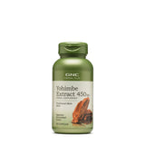 GNC Herbal Plus Yohimbe extrait 450 mg, bouteille de gélules, soutien potentiel du bien-être masculin
