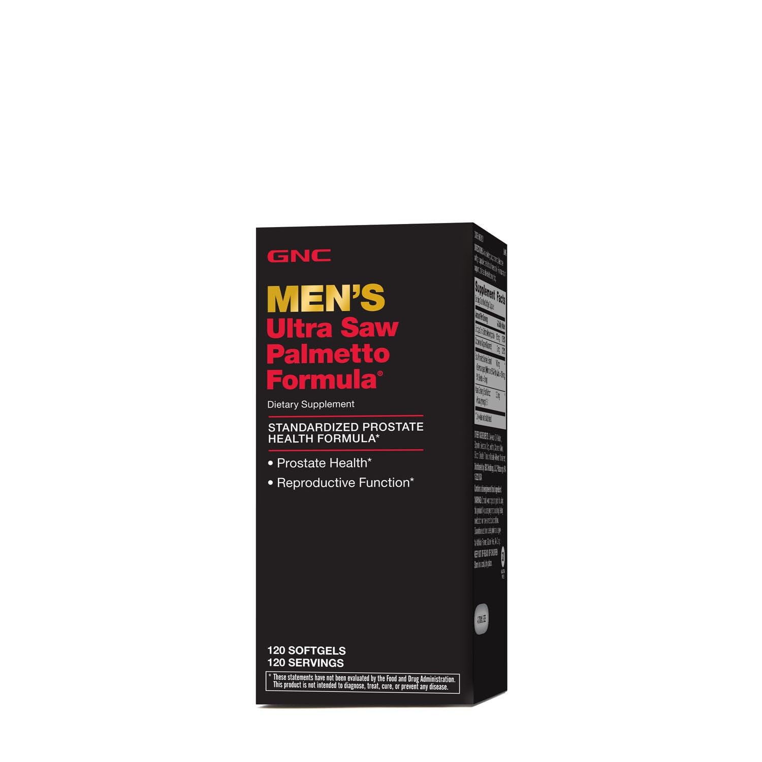 GNC Men Ultra Saw Palmetto : bouteille prête pour soutenir la fonction prostatique