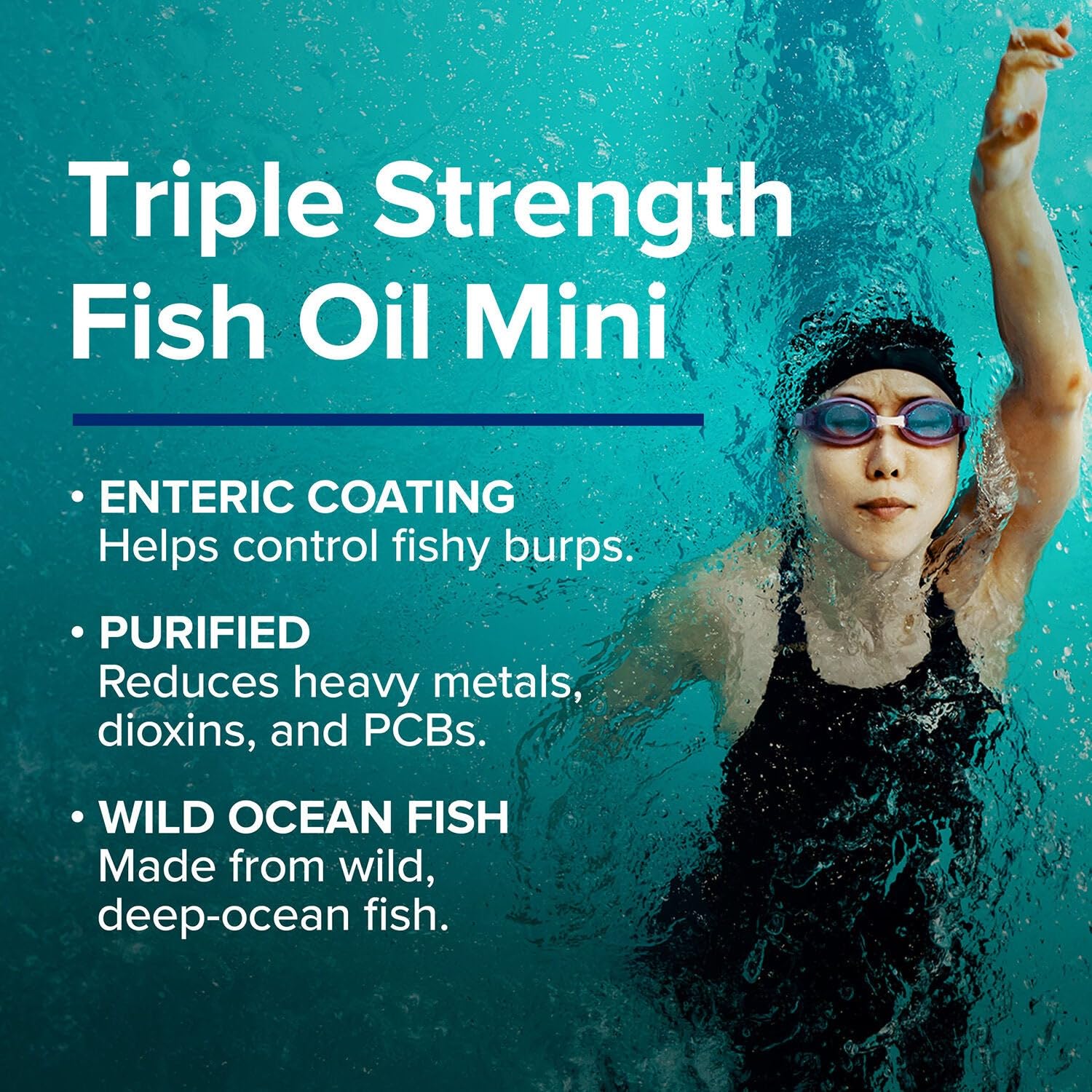 Cerveau et yeux soutenus par les acides gras Omega-3 de GNC