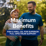 Capsules GNC Huile Poisson Triple-Force et Krill, faciles à prendre au quotidien.