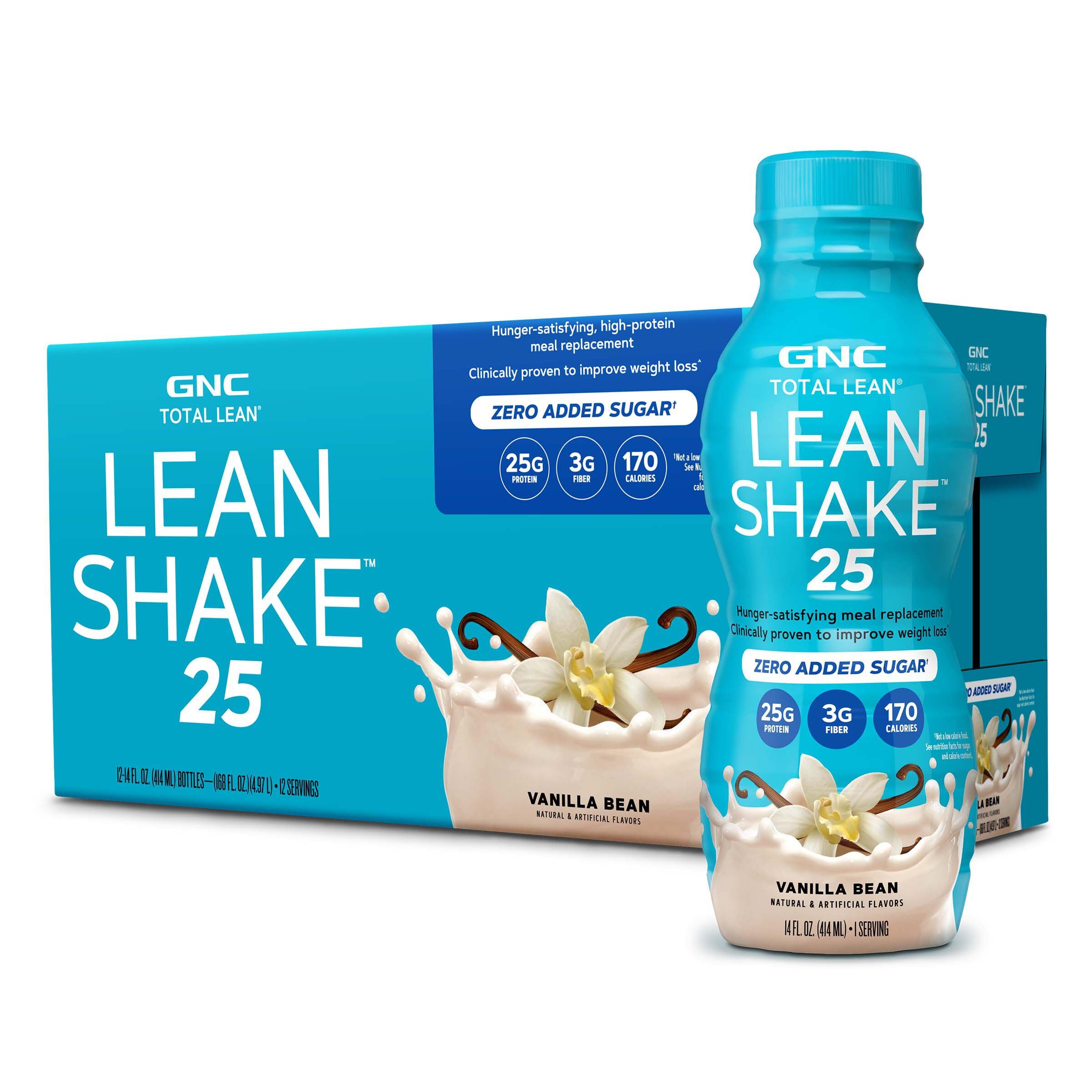 GNC Lean Shake 25, bouteille prête à boire vanille, repas rapide
