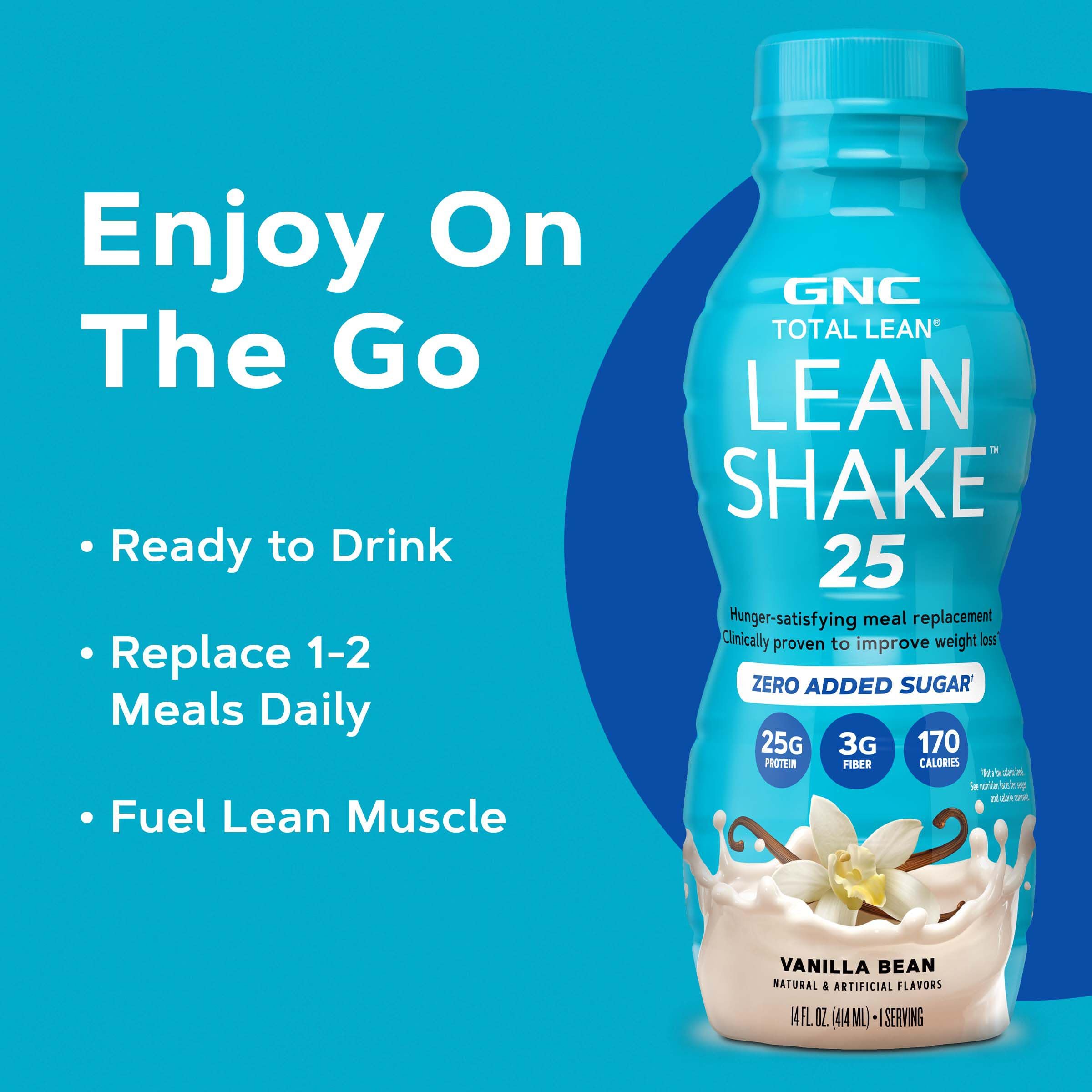 GNC Lean Shake 25, pack de 12 facile à stocker à la maison