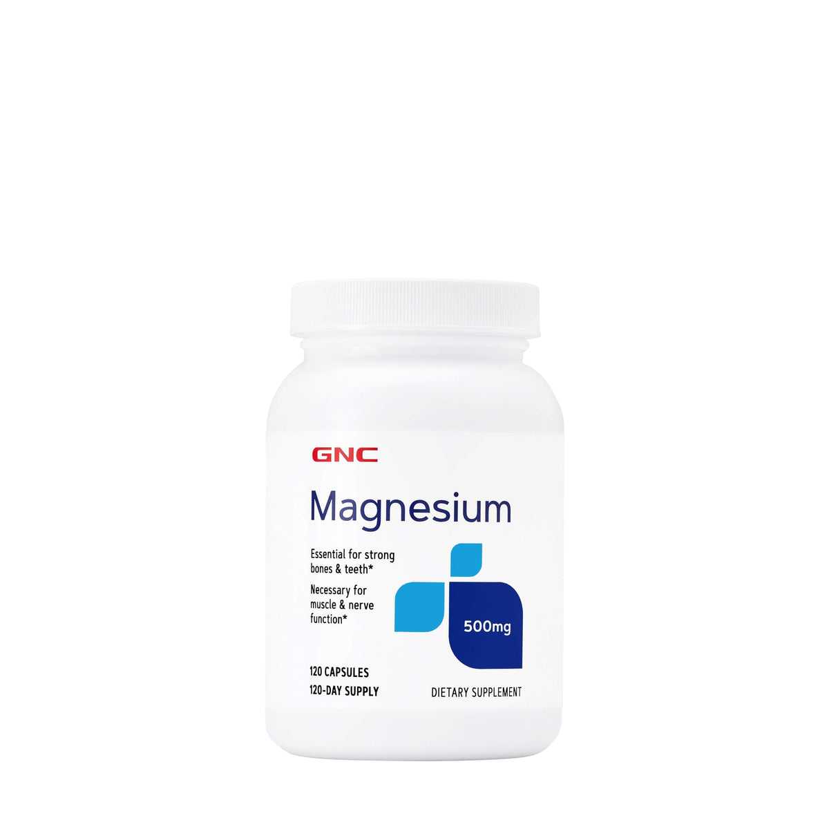 GNC Magnésium 500 mg - Bouteille: peut soutenir l absorption du calcium et des os.