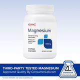 Utilisation quotidienne des gélules GNC Magnésium 500 mg dans une routine