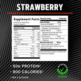 GNC Mass XXX parfum fraise, arôme agréable pendant la consommation post-entraînement