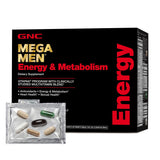 GNC Mega Men – emballage clair montrant le produit et ses bénéfices