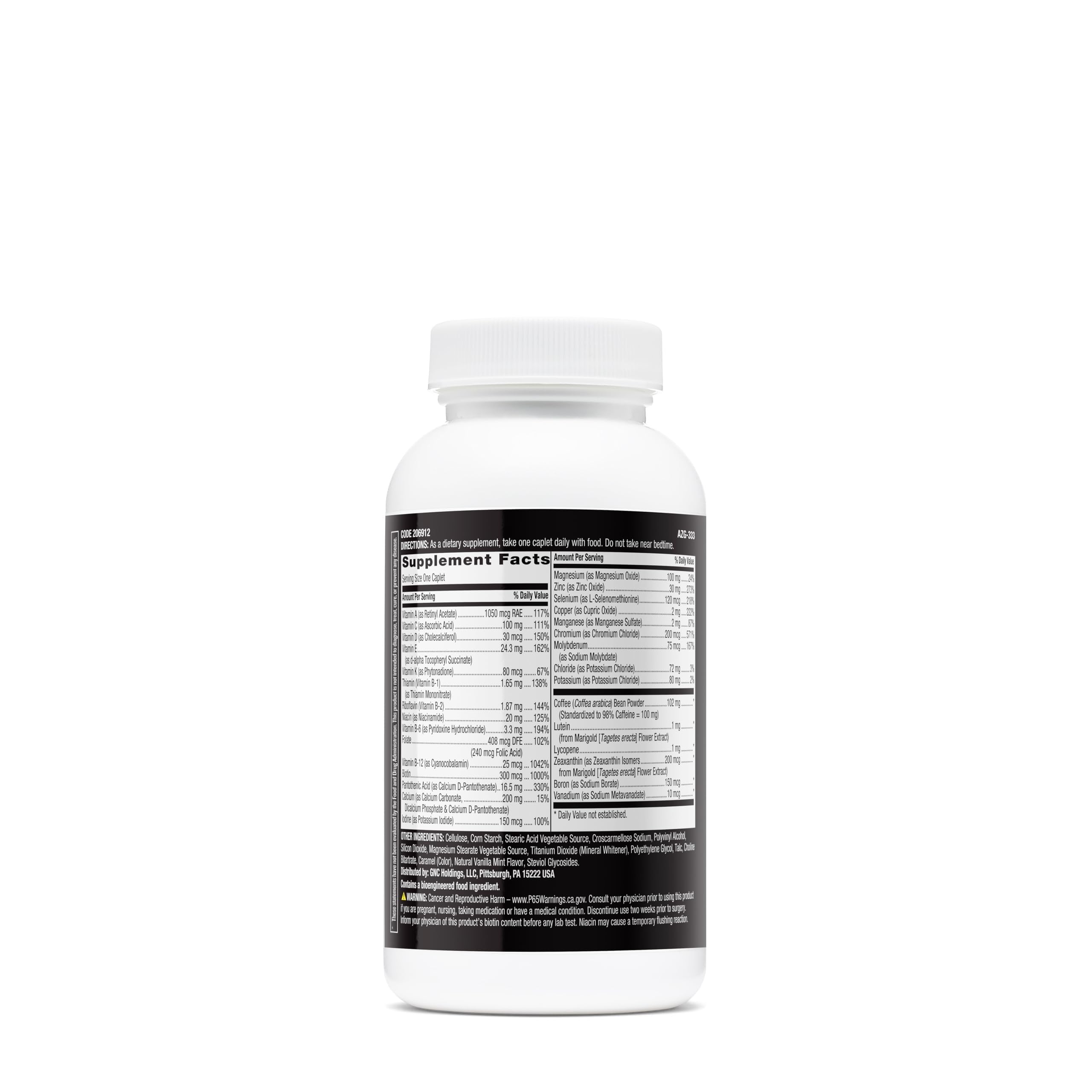 GNC Mega Men Multivitamin, comprimés faciles à avaler, soutien quotidien à l'énergie