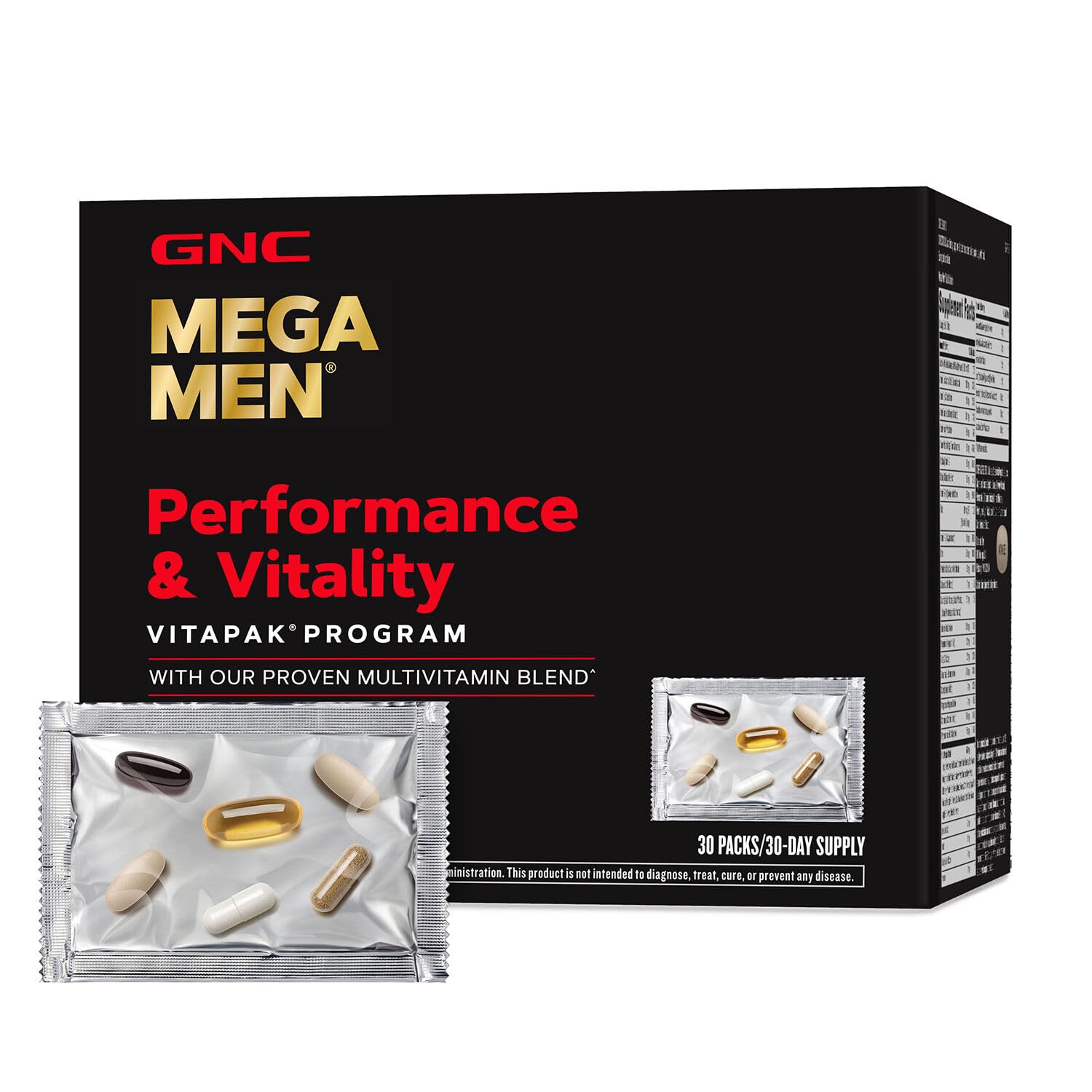GNC Mega Men pack quotidien prêt à emporter pour une routine pratique