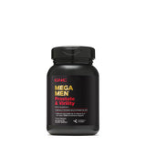 GNC Mega Men Prostate et Virility dans une bouteille, soutien potentiel à la santé masculine.