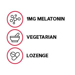 GNC Mélatonine 1 mg, pastilles dissolution lente pour le coucher.