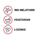 GNC Mélatonine 1 mg, pastilles dissolution lente pour le coucher.
