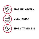 Capsules faciles à avaler pour le soir avec GNC Mélatonine 3 mg.