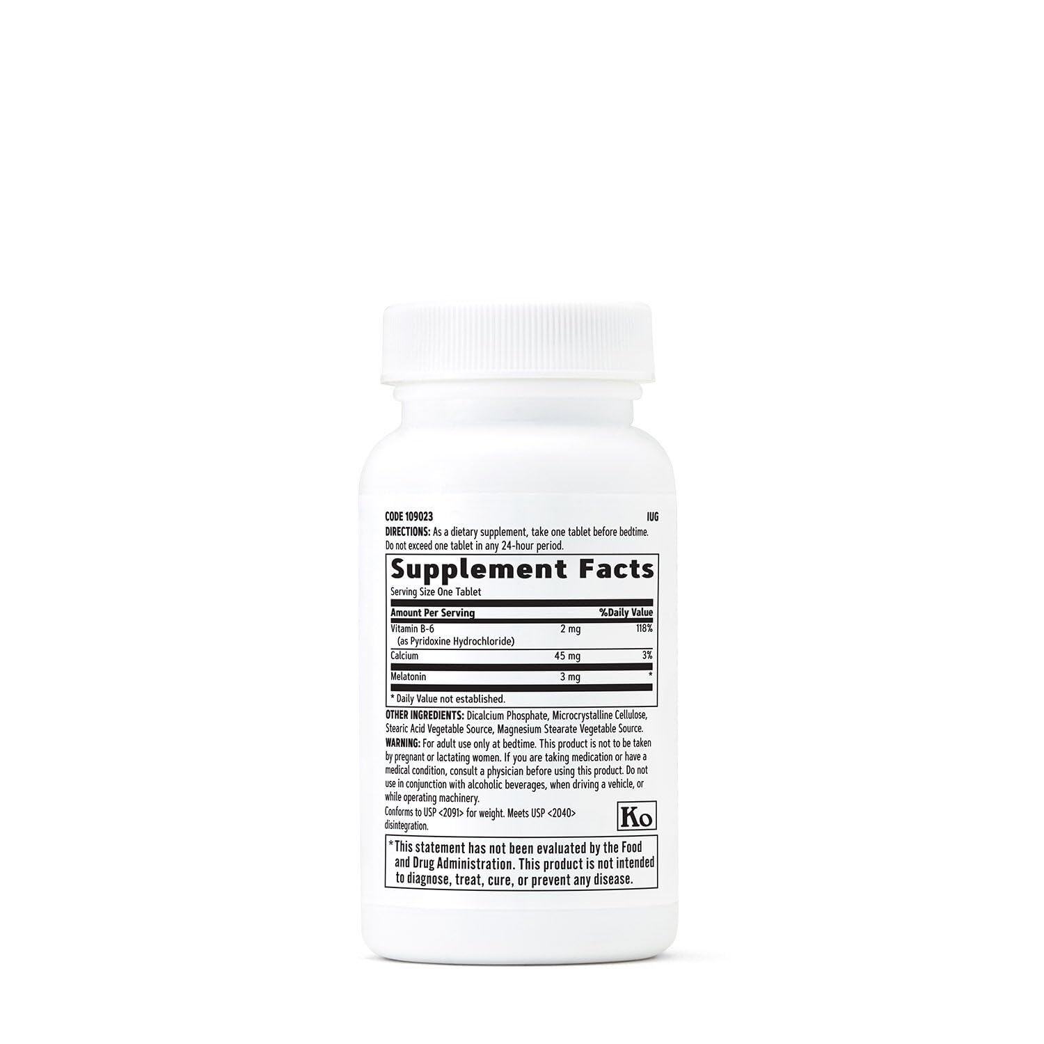 Boîte GNC Mélatonine 3 mg, emballage clair et pratique.
