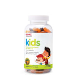 GNC Gommes Multivitamine Enfants - Bouteille claire, soutien croissance et énergie.