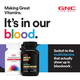GNC Multivitamine Femmes 50+ – vitamine D et calcium, soutien des os.