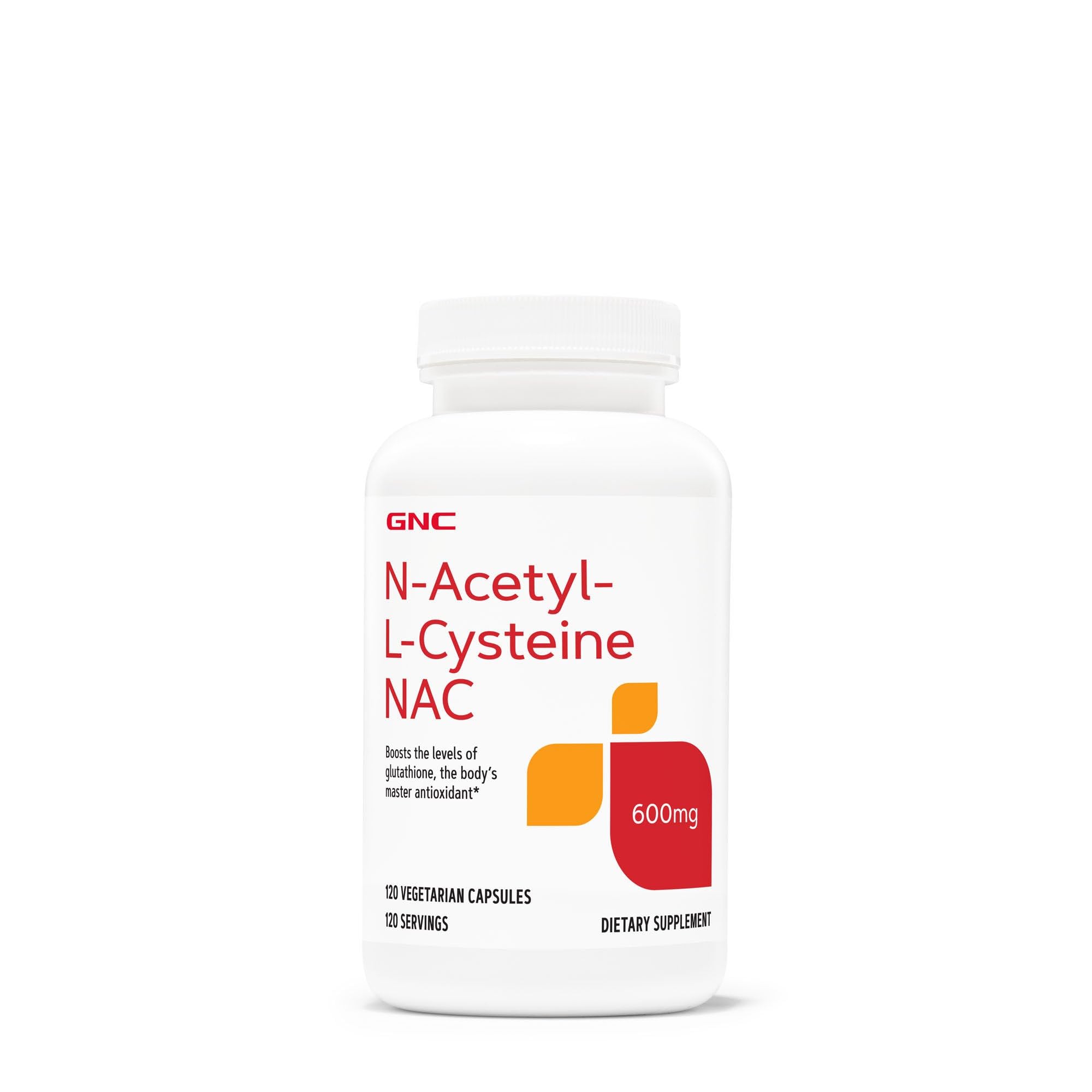 GNC NAC 600 mg capsules végétariennes, soutien potentiel des niveaux de glutathion