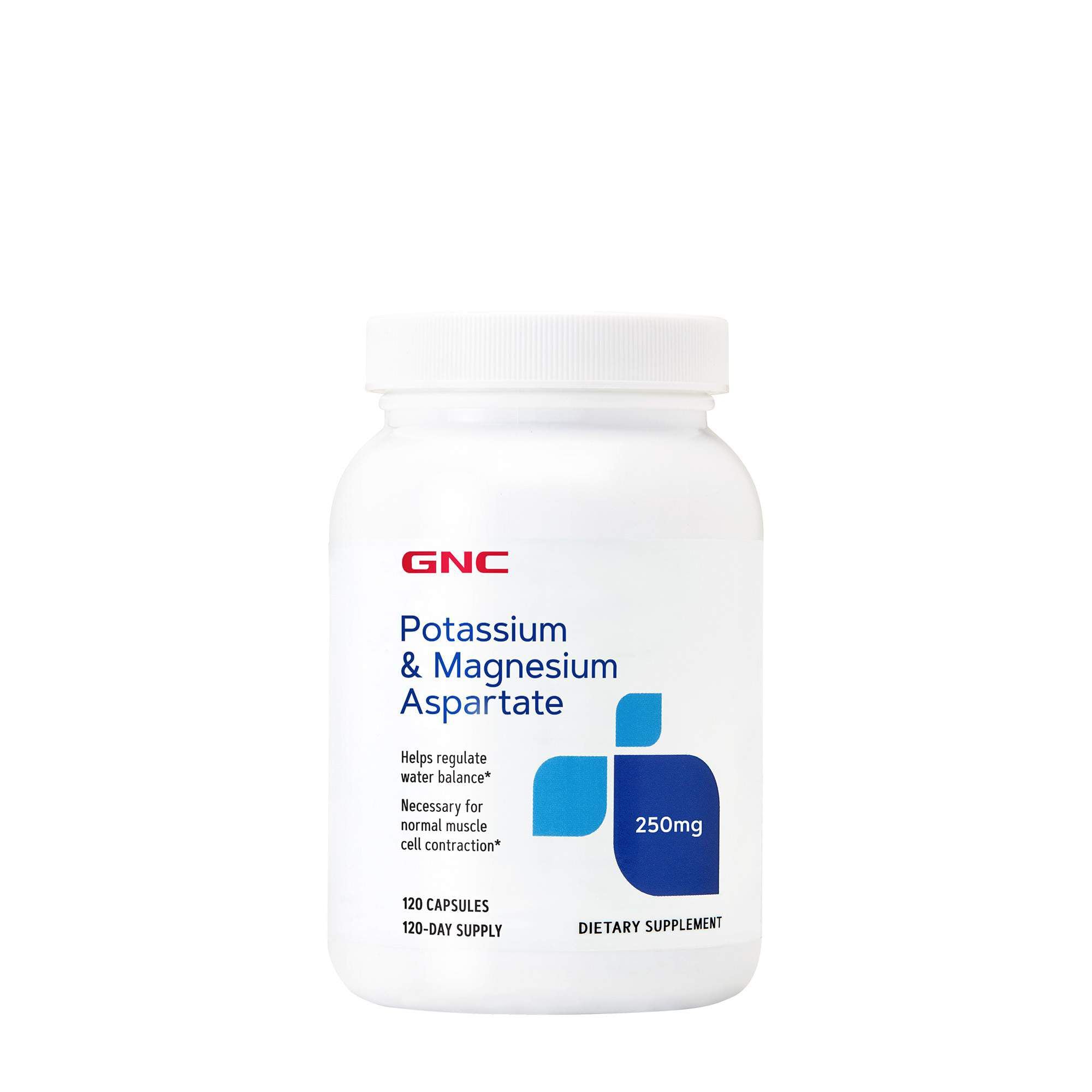 GNC Potassium et Magnésium Aspartate, capsule, aide au maintien de l'équilibre hydrique