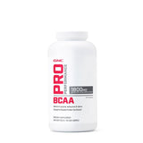 GNC Pro Performance BCAA en gélules molles, format pratique pour l'entraînement quotidien.