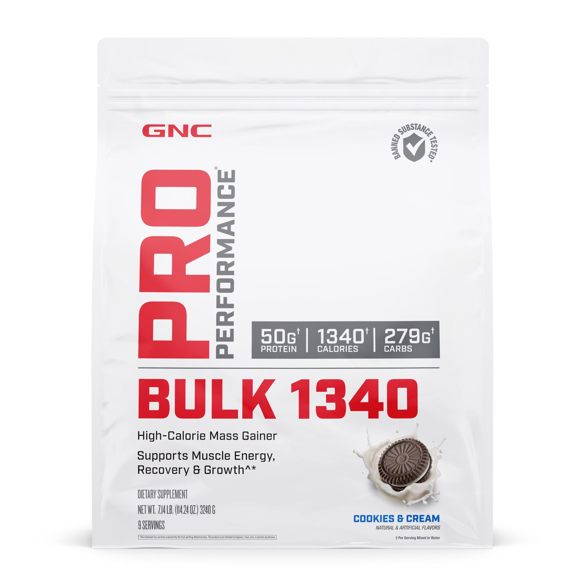 GNC Bulk1340 – créatine et BCAA pour énergie et récupération après l’effort.