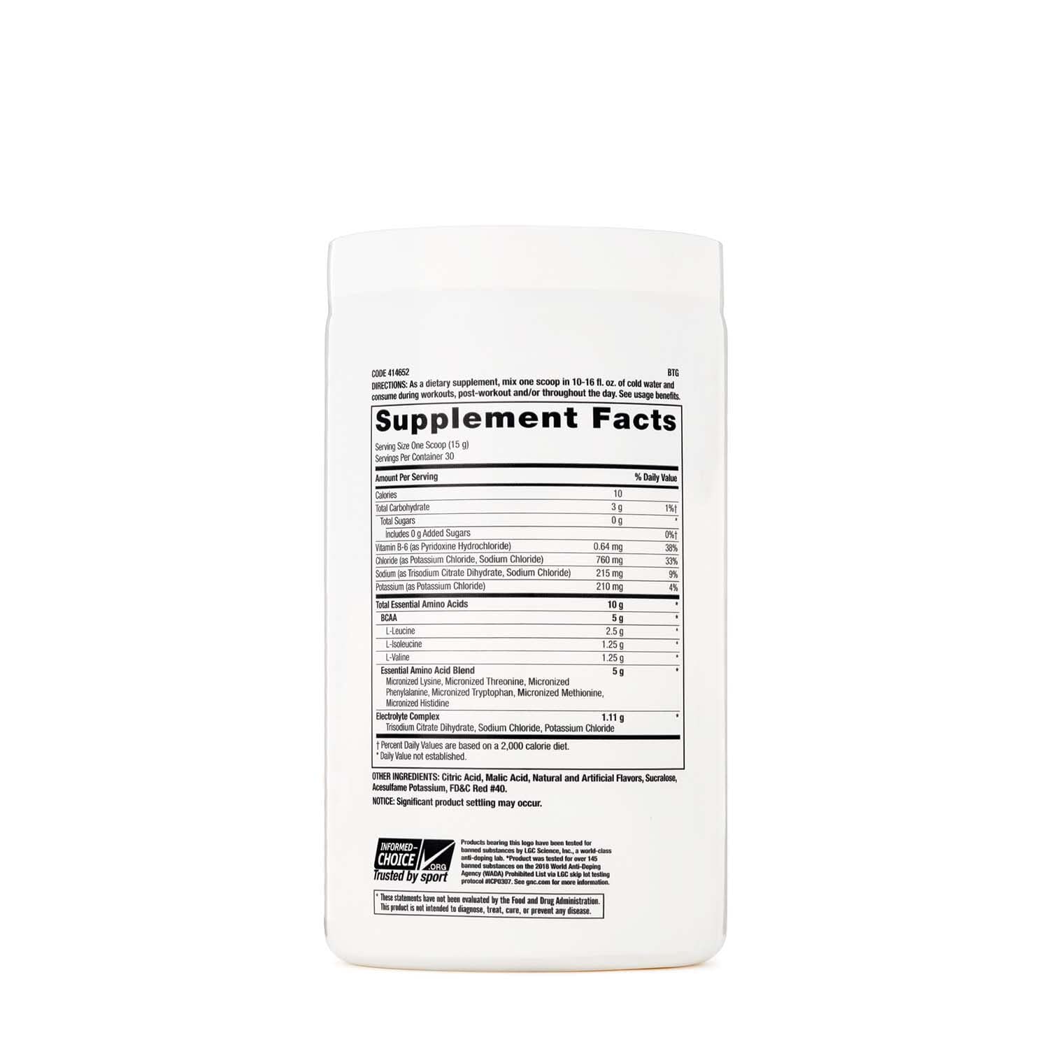Doseur inclus avec GNC Pro Performance Essential Amino Complete pour dosage précis.