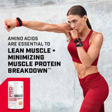 Étiquette affichant EAA et BCAA pour soutien nutritionnel.