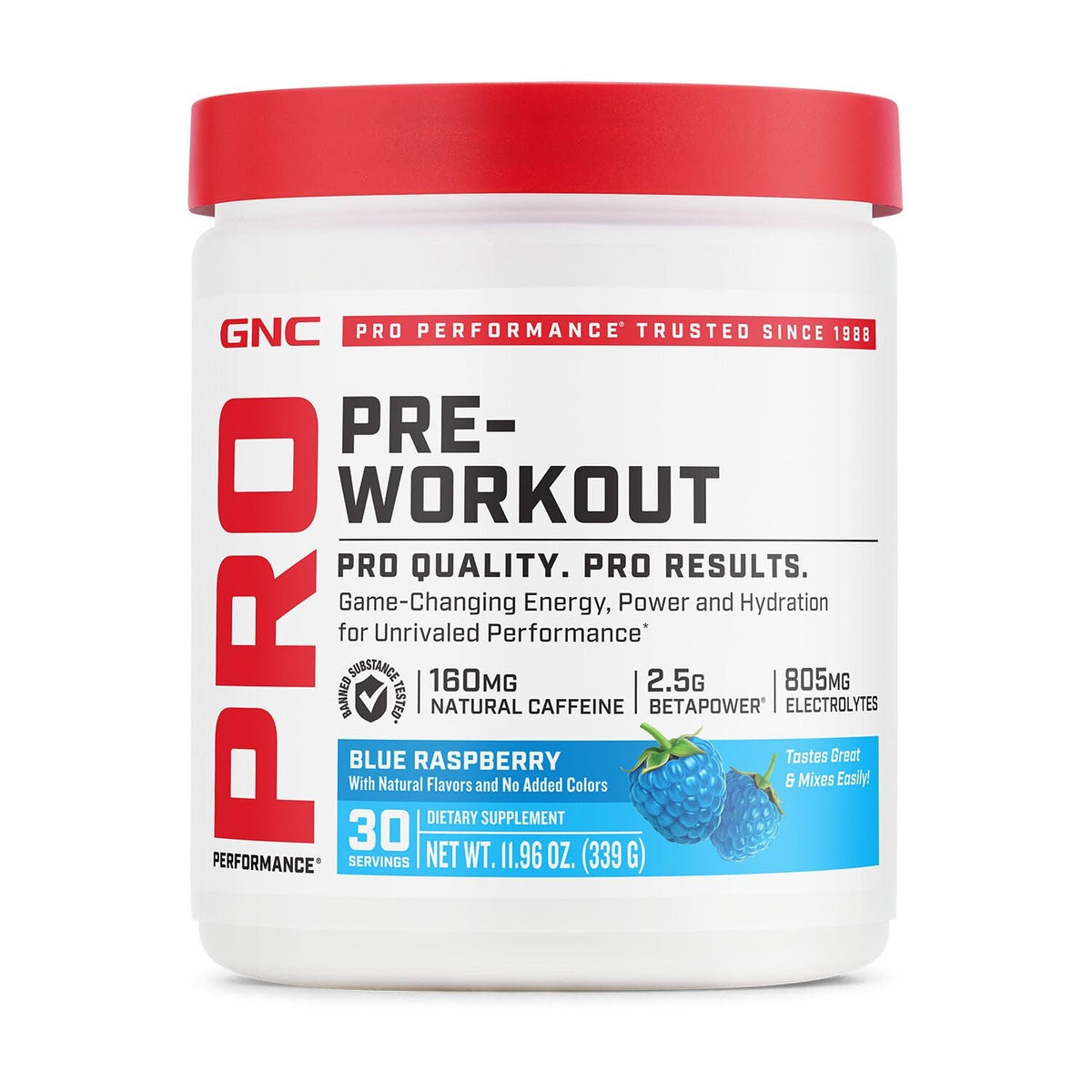 GNC Pro Performance Pré-Entraînement – énergie et hydratation pour séance intense