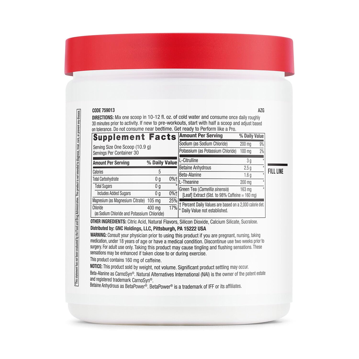GNC Pro Performance - endurance accrue pendant les séances d'entraînement.