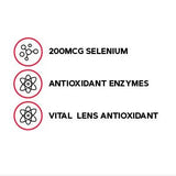 GNC Selenium 200mcg – étiquette claire et indications potentielles.