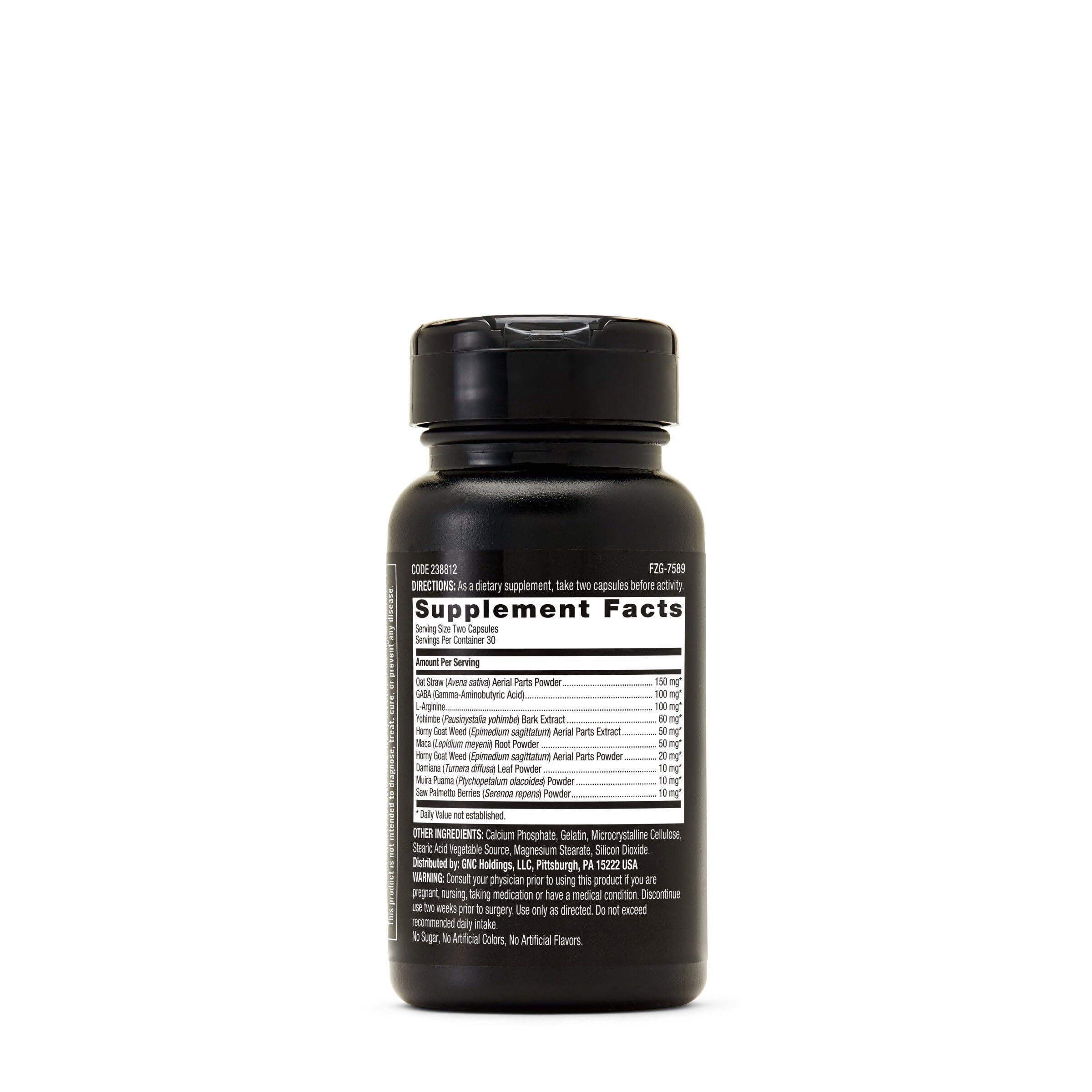 GNC Staminol Homme — flacon et gélules faciles à avaler