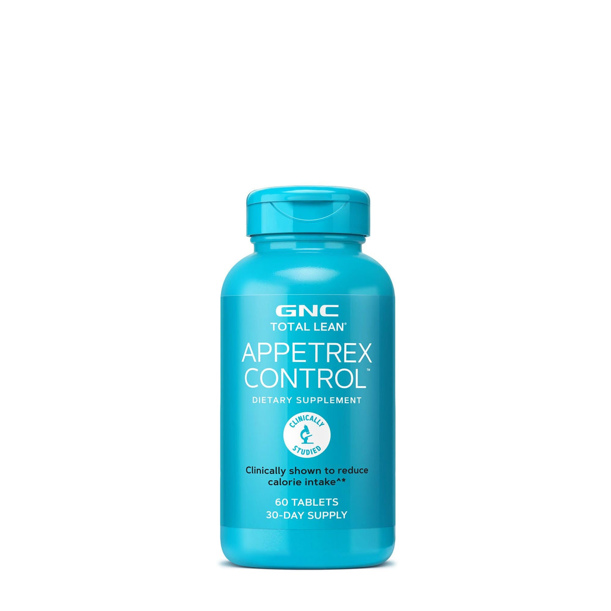 GNC Total Lean Appetrex Control: bouteille de 60 comprimés prête pour soutenir le plan alimentaire