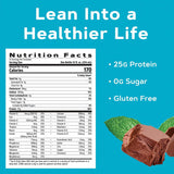 GNC Total Lean boisson protéinée chocolat menthe, préparation: idéal en collation ou repas léger.