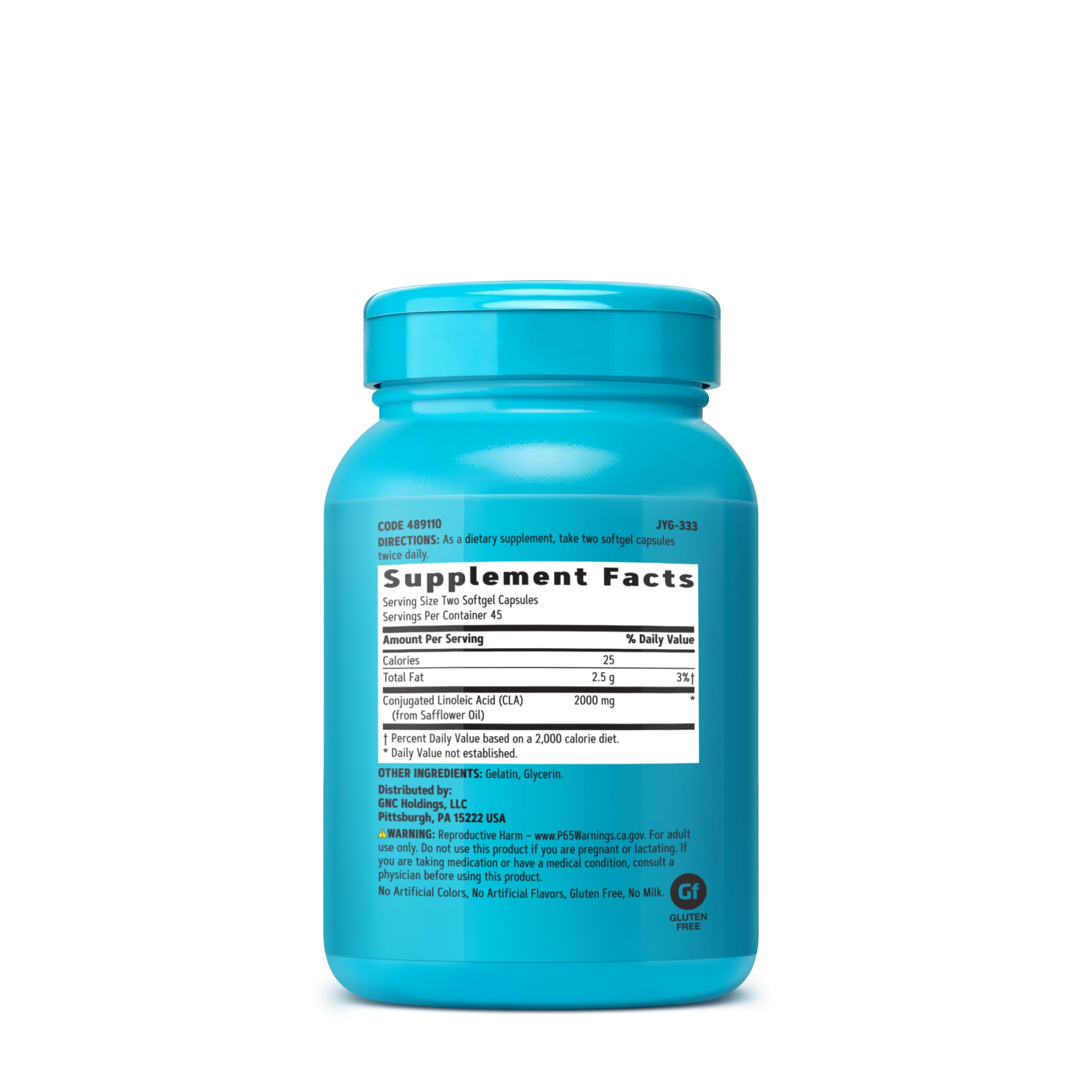 GNC Total Lean CLA flacon: énergie sans stimulants pour votre routine quotidienne.