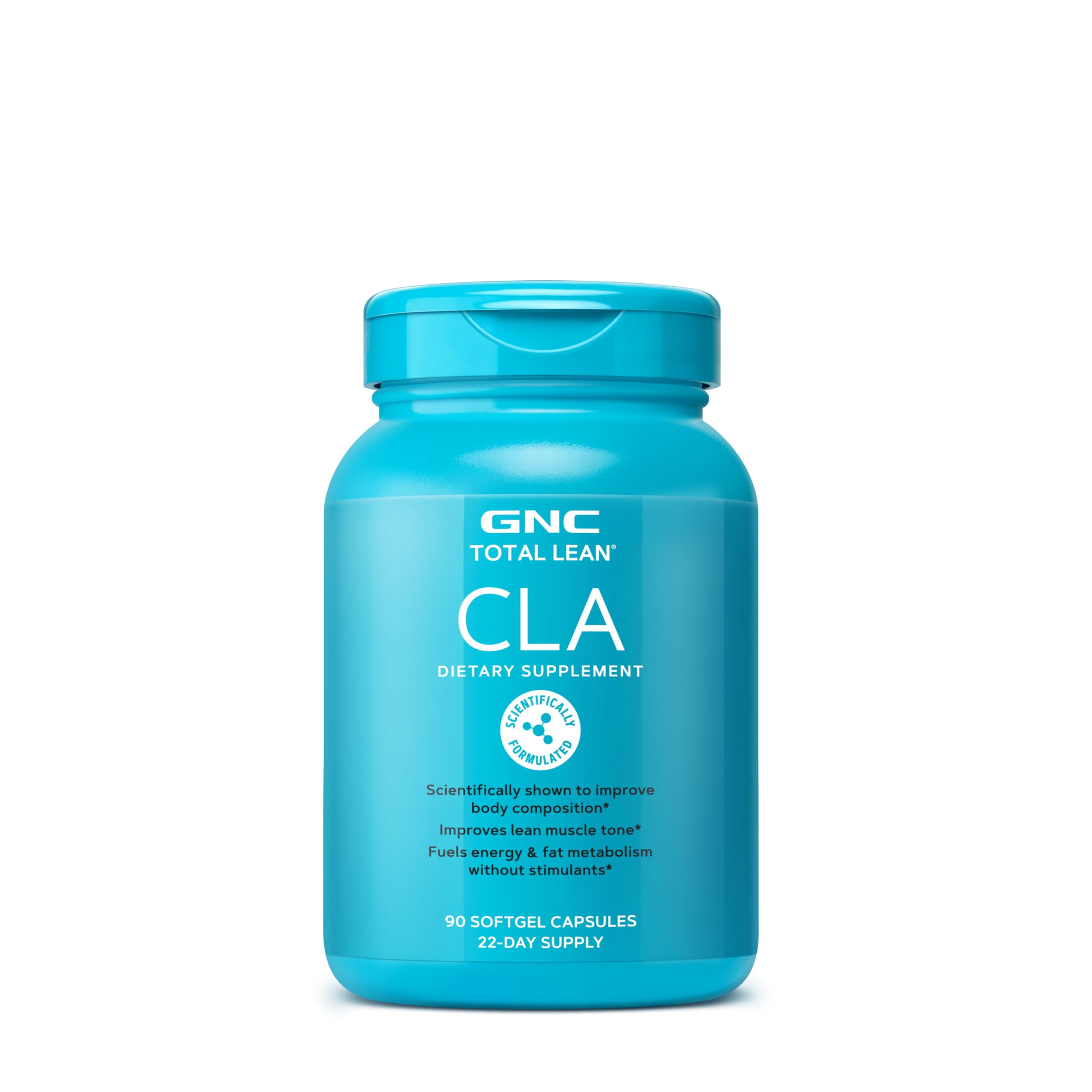 GNC Total Lean CLA capsules, soutien à la composition corporelle et métabolisme des graisses.