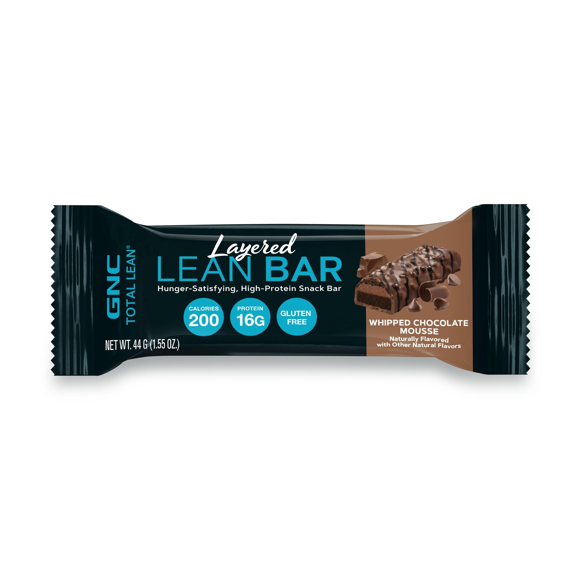 Emballage ouvert de la barre protéinée chocolat mousse prête à déguster