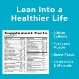 GNC Total Lean Lean Shake Burn Vanilla Creme : cuillère doseuse prête pour un repas rapide.