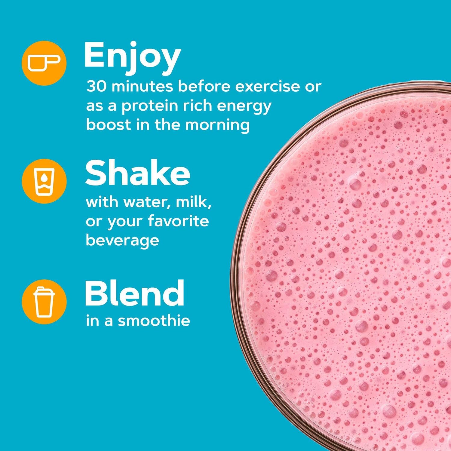 Verre de shake fraise prêt à savourer