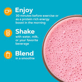 Verre de shake fraise prêt à savourer