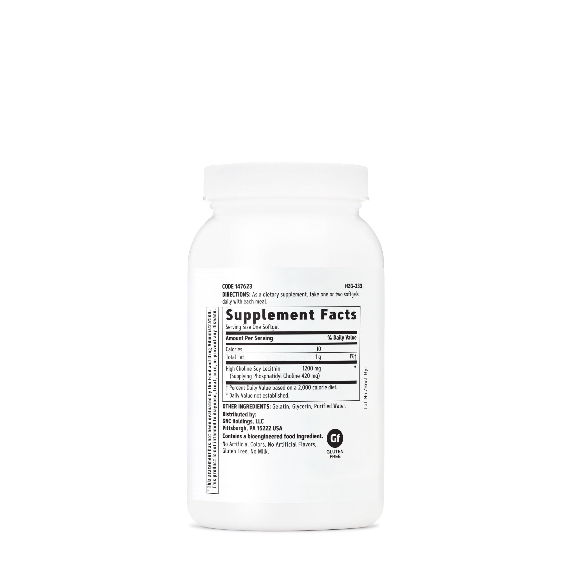 GNC Triple Lecithin - capsules, prise quotidienne pratique pour soutenir votre nutrition.