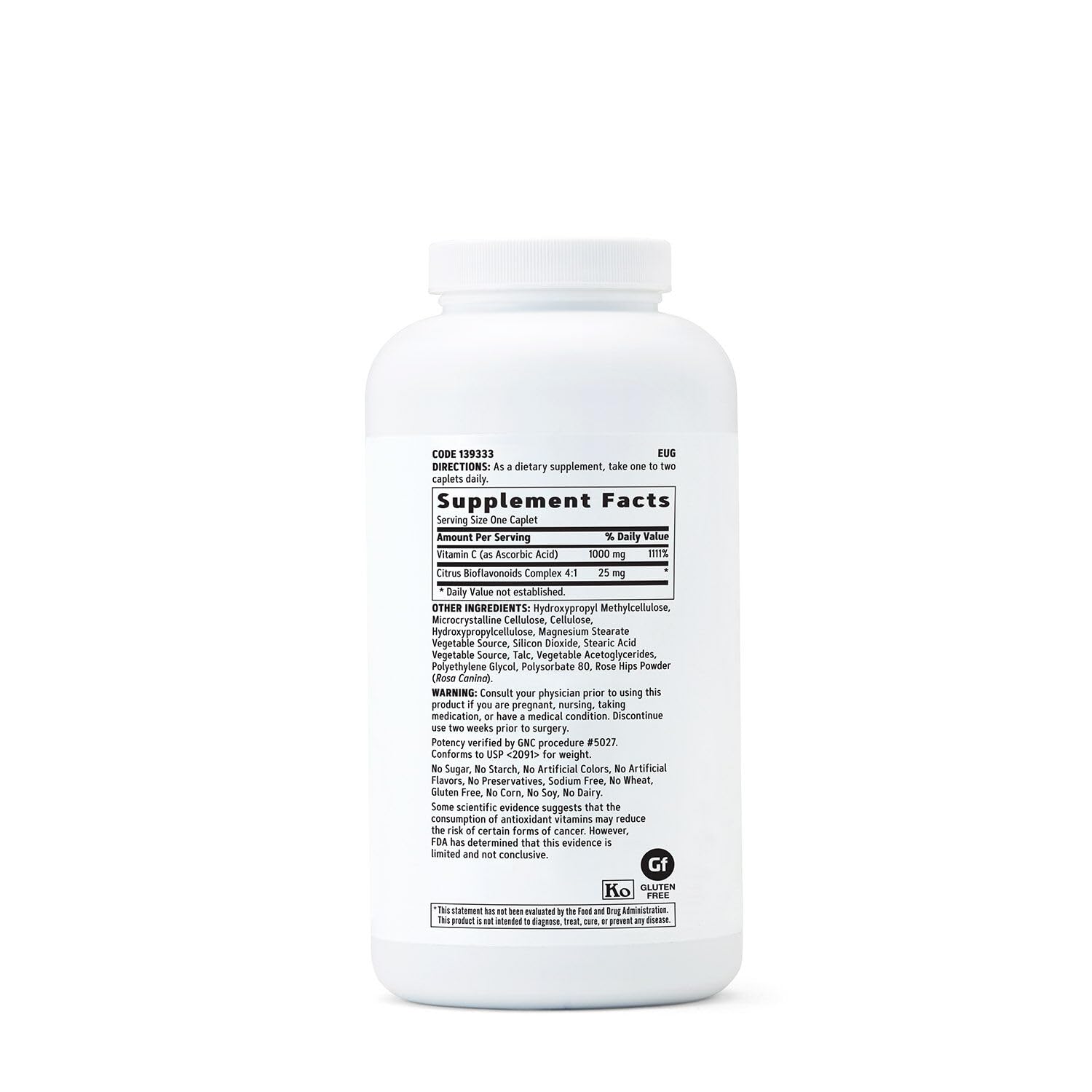 GNC Vitamine C 1000 mg, capsules faciles à prendre au quotidien.