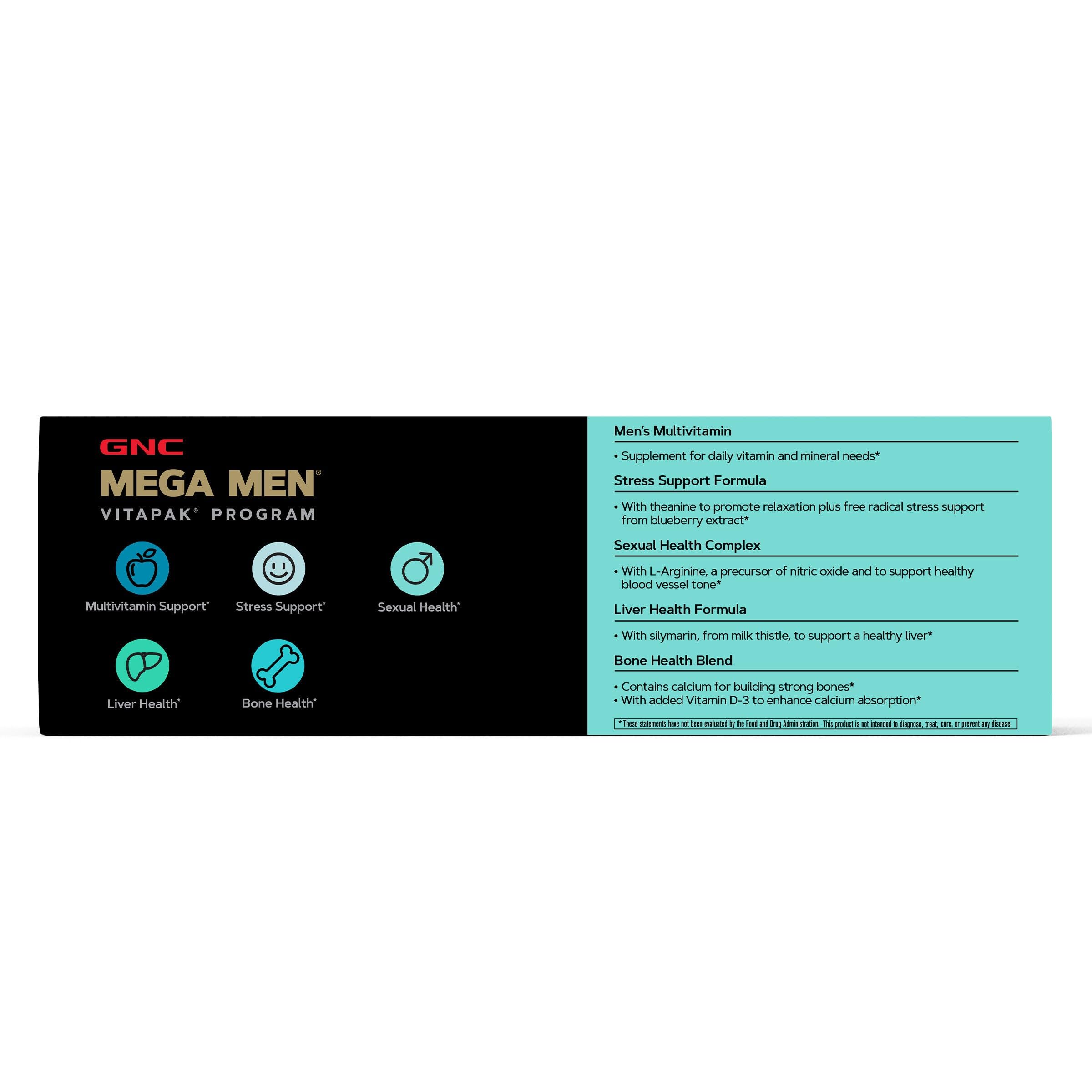 GNC Vitapak Stress – théanine et myrtille pour favoriser relaxation et équilibre oxydatif