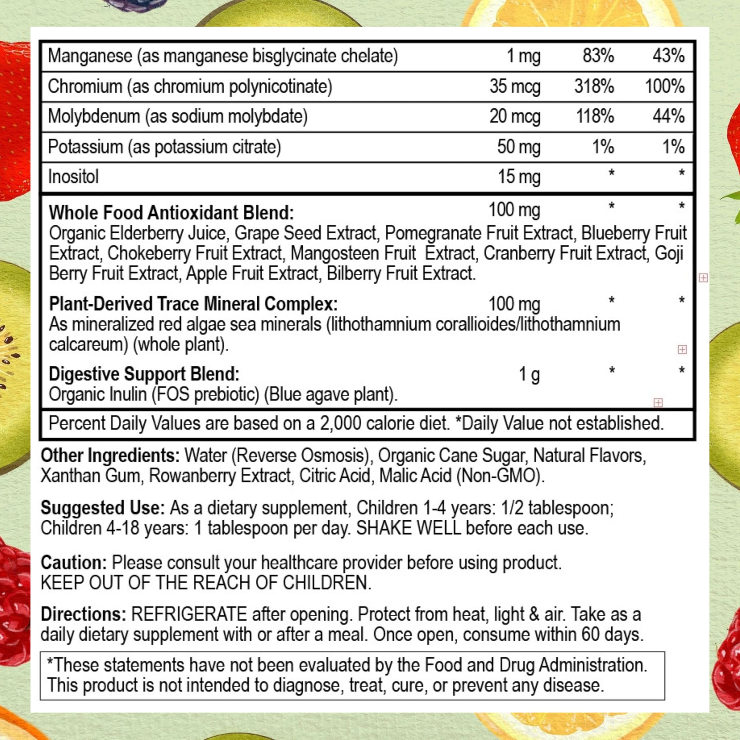 Go Healthy Natural vegan et sans allergènes, flacon sûr pour divers régimes.
