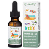 Go Healthy Natural D3 K2 pour enfants en flacon vanille, soutien osseux et immunité