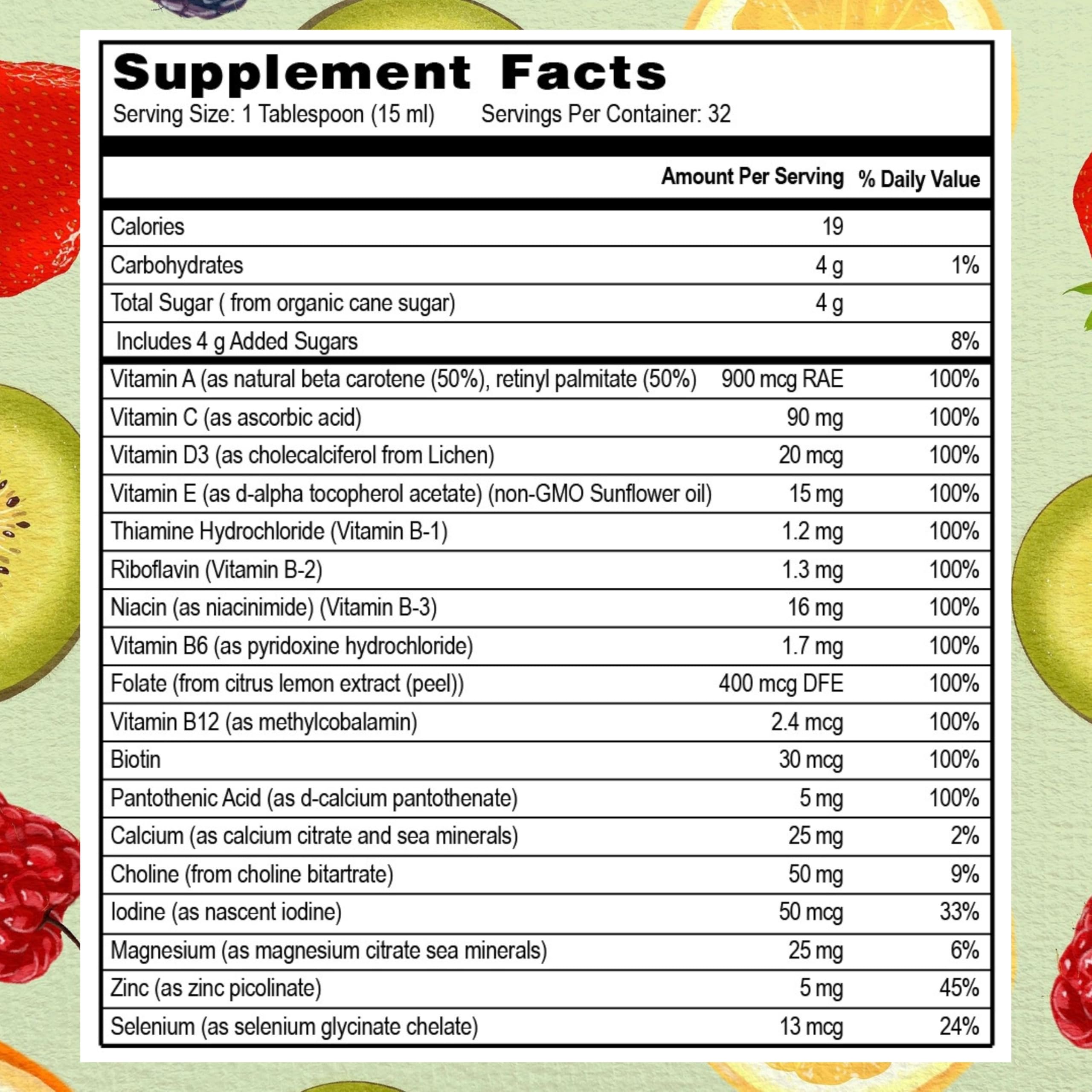 Go Healthy Vitamines liquides – utilisation simple pour toute la famille