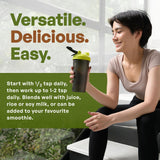 Go Nutra Chlorella poudre verte fine, texture idéale pour mélanges.
