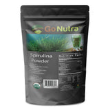 Go Nutra Spiruline poudre sans OGM et sans conservateurs, naturel.