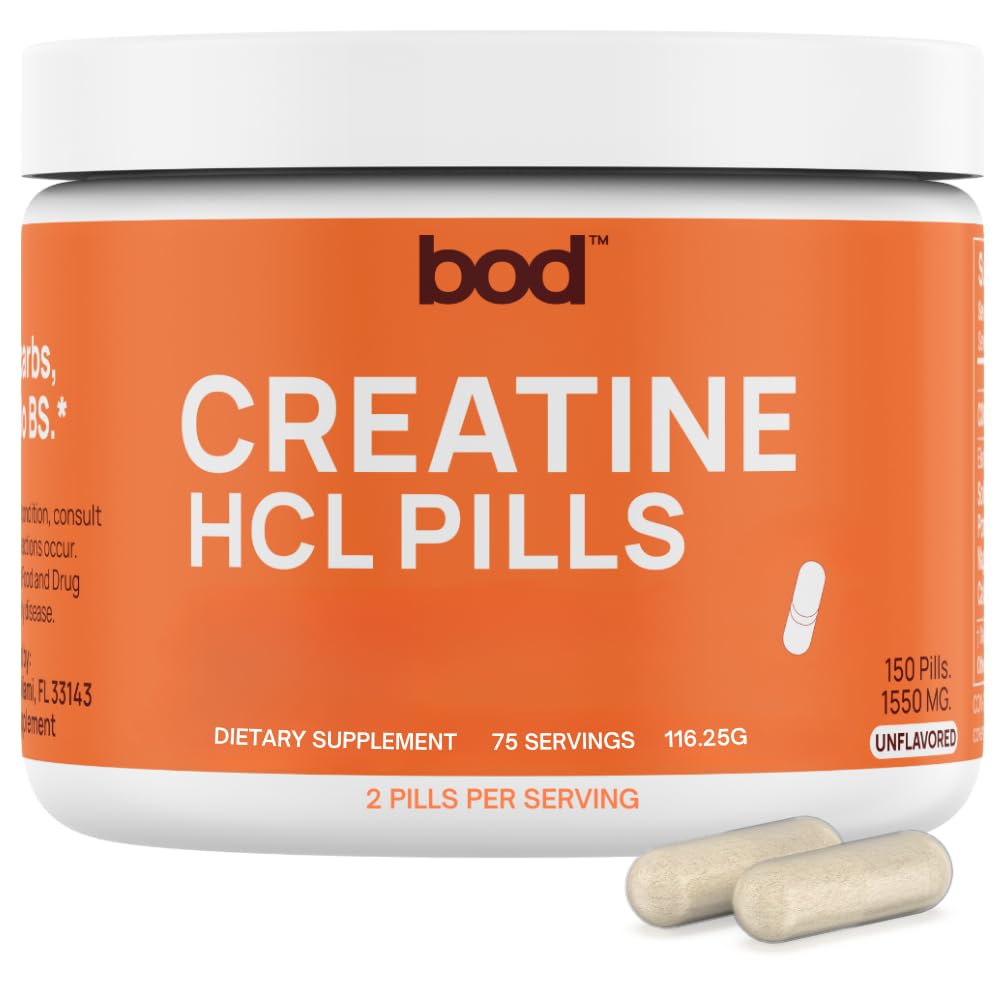 Goba Tea Créatine HCL gélules en bouteille, prise simple et pratique