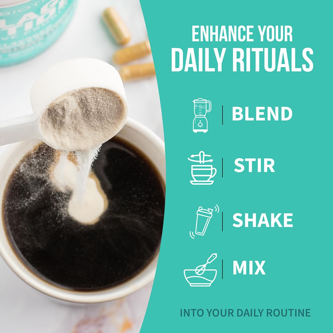 GoBiotix Collagene poudre digestif avec probiotiques, soutien potentiel de l'intestin.