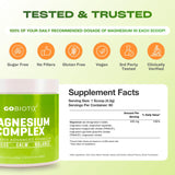 GoBiotix Mélange magnésium haute absorption prêt à consommer.