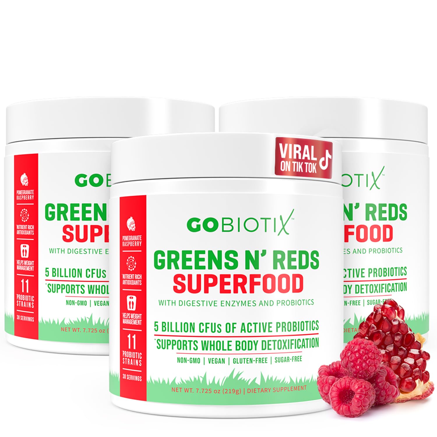 GOBIOTIX Greens Powder emballage prêt à l’emploi, apport nutritionnel rapide.